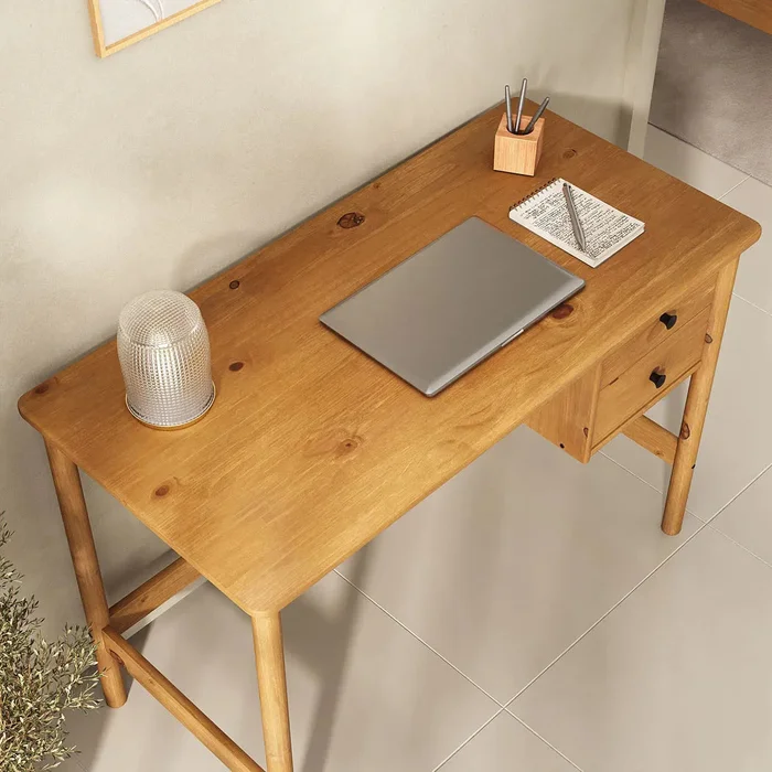 Escritorio 110cm Apama - Madera Maciza en Madera natural - Escritorios, Uruguay | Balton, vista 6