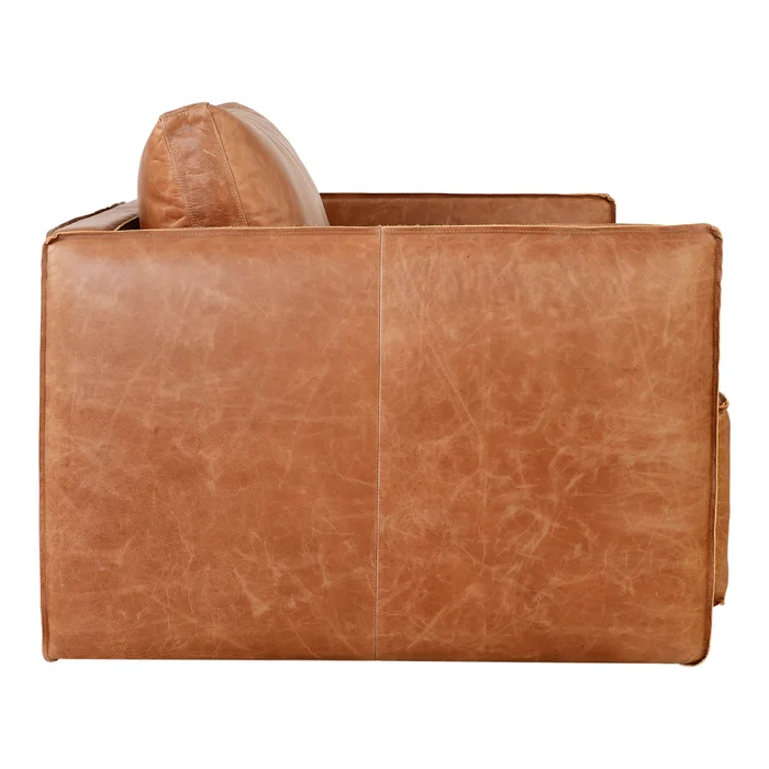 Butaca 1 Cuerpo Cuero-100-natural Marron Romeo Camel en Beige - Sillones y sofás, Uruguay | Divino, vista 3