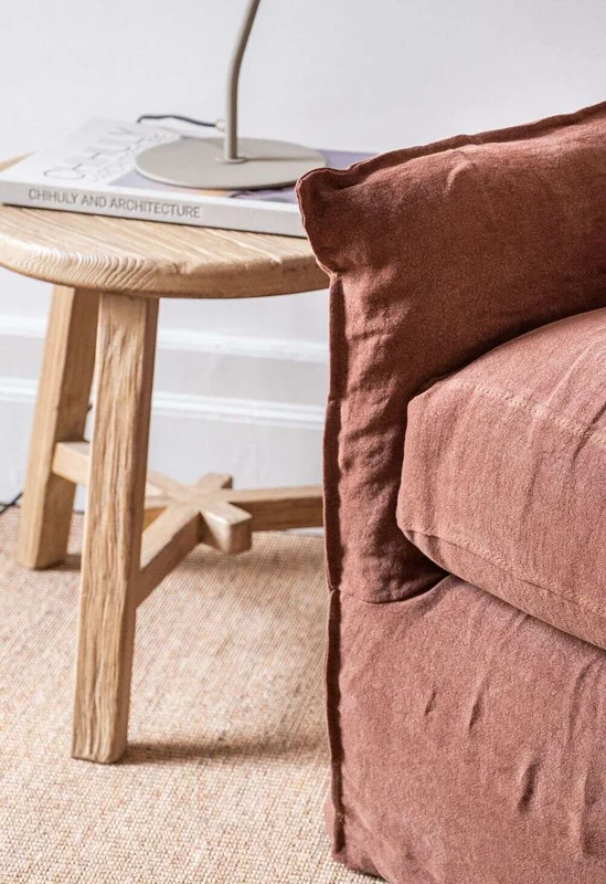 MESA AUXILIAR / BANCO OLMO - 50 CMS en Madera natural - Mesas de living, Uruguay | La Iberica, vista 13