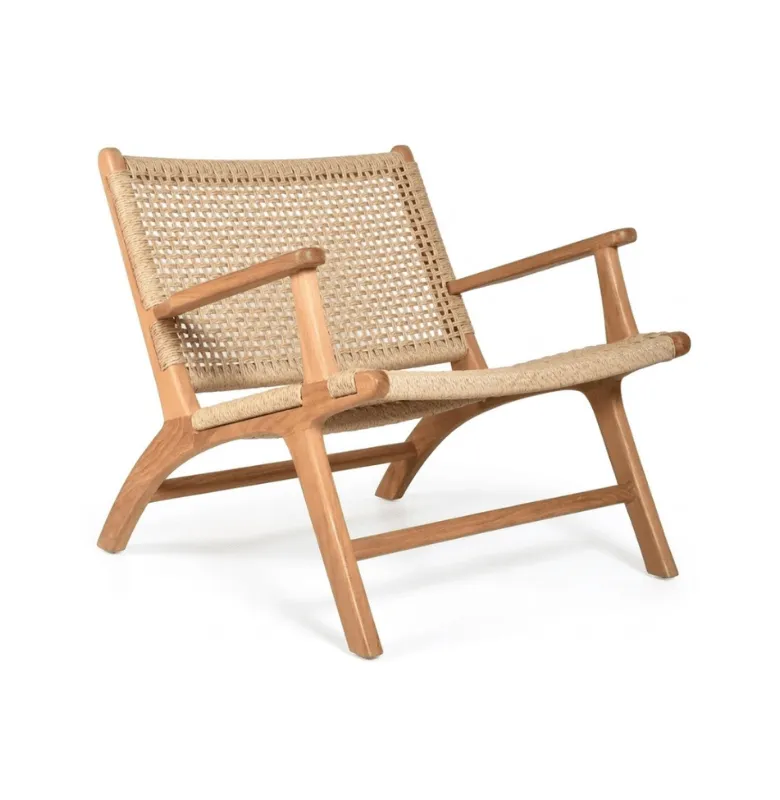 BUTACA PARIS CON BRAZOS NATURAL en Madera natural - Muebles para el exterior, Uruguay | Masinfinito Casa