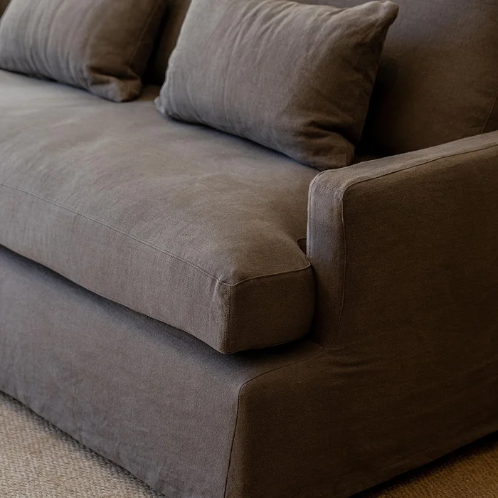 Sillón Cecile 240 lino Vizón en Gris - Sillones y sofás, Uruguay | De Arcos, vista 4