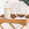BANDEJA DE RATTAN CON SOPORTE / MESA AUXILIAR / BARCITO en Madera natural - Mesas de luz, Uruguay | La Iberica, vista 6 de 9