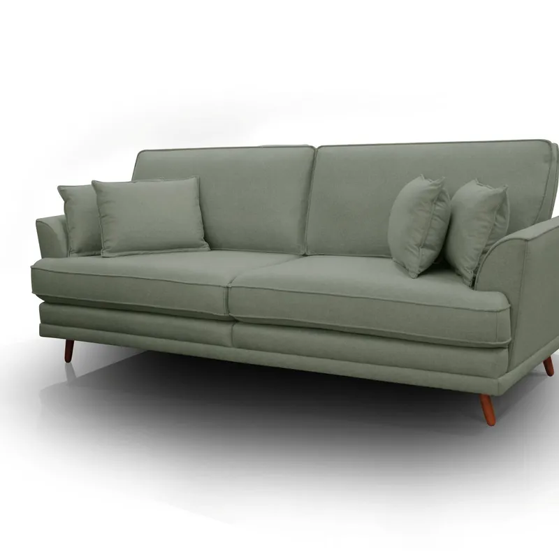 Sofa Danna 3 lugares en Verde oliva - Sillones y sofás, Uruguay | New York Home