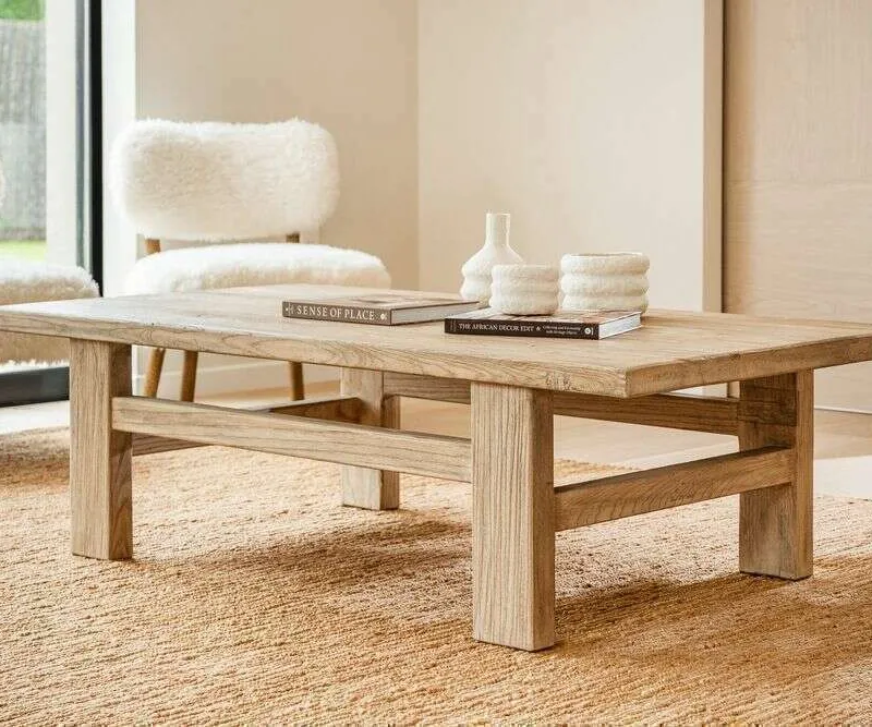 MESA LIVING PAMPA - 1.50 X 0.80 en Madera natural - Mesas de living, Uruguay | La Iberica