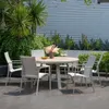Mesa redonda de Patio Diámetro 141cm - Urbanite - Beige en Beige - Muebles para el exterior, Uruguay | Rústico Hogar, vista 2 de 4