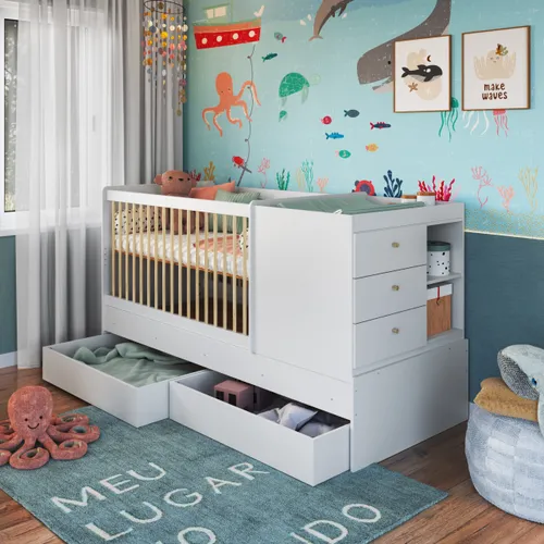 Cuna Transformable con Cajones - Dormitorio, Uruguay | RM Muebles y Deco