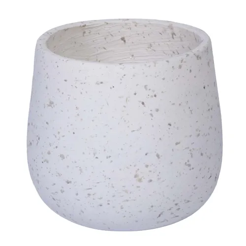 Maceta Exterior Small Fibra-de-vidrio Natural-beige B178 en Blanco - Jarrones, Uruguay | Divino