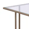 Mesa Auxiliar Vidrio Gris Strasburg 779206 Bronce en Dorado - Mesas de living, Uruguay | Divino, vista 4 de 4