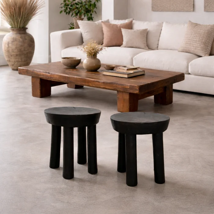 Banco & Mesita Auxiliar "Tulúm" en Negro - Muebles, Uruguay | Casa Ernesta, vista 2
