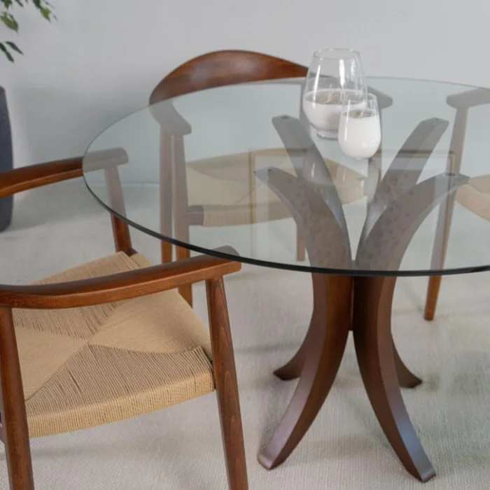 Base para Mesa Pies Curvos en Marrón - Mesas de comedor, Uruguay | Fábrica Italiana, vista 2