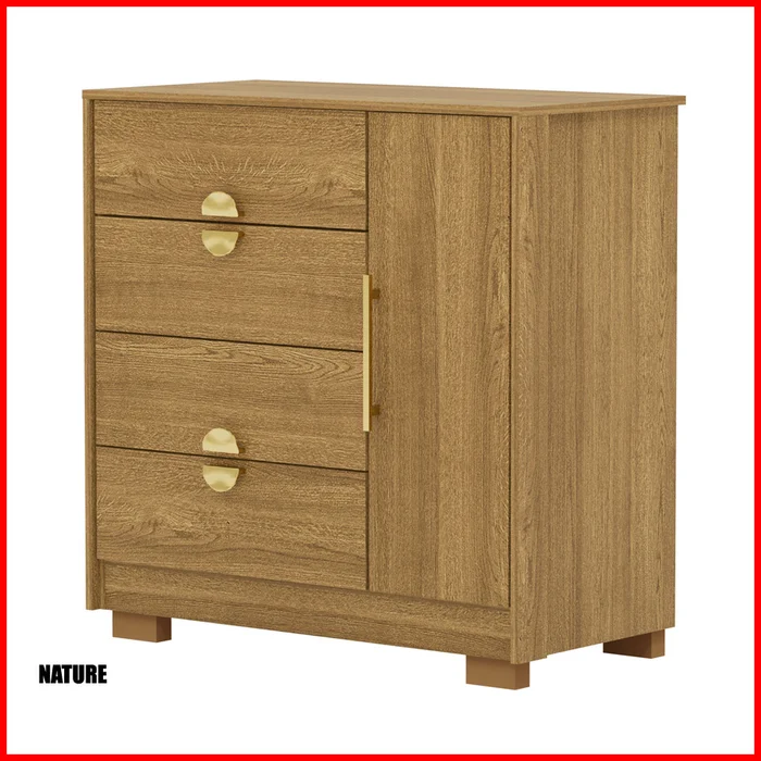 Comoda cajonera con puerta – 20033 en Blanco - Cómodas, Uruguay | Punto Unión, vista 3
