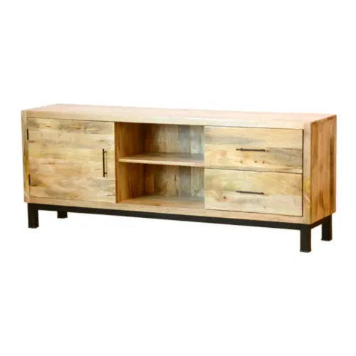 R-14 Rack 180x40x70 en Madera natural - Muebles para TV, Uruguay | Victoriana