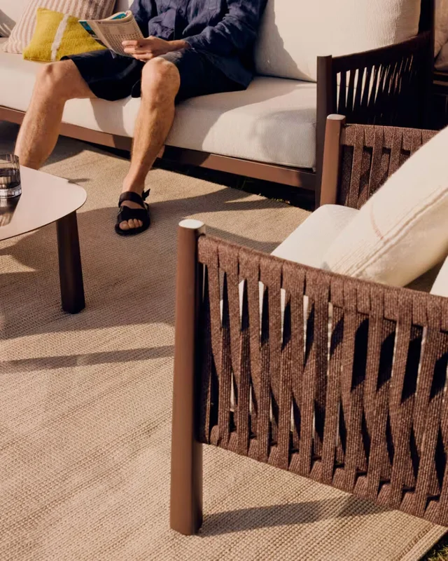 Alfombra Turiane de fibras sintéticas crudo 200 x 300 cm en Beige - Muebles para el exterior, Uruguay | Kavehome, vista 3