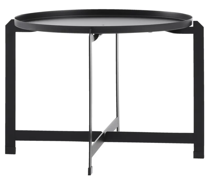 Mesa auxiliar BORRE Ø50xA40 negro en Negro - Muebles para el exterior, Uruguay | JYSK