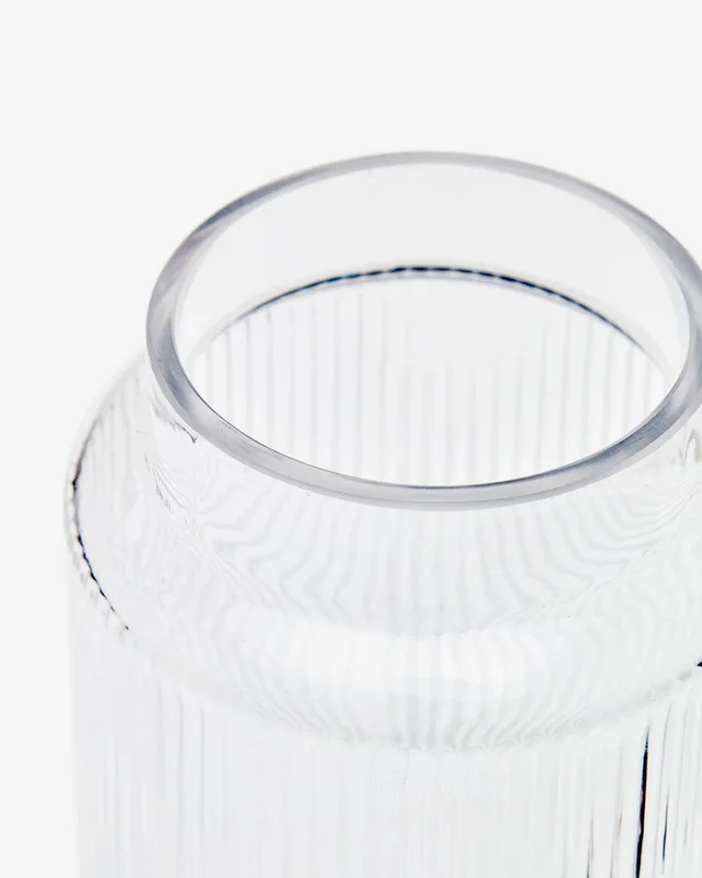 Jarrón Claudia de vidrio transparente - 30 cm en Transparente - Jarrones, Uruguay | Kavehome, vista 3