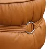 Puff 100% Cuero - Mia - Naranja - Sillones y sofás, Uruguay | Ecowood, vista 2 de 3