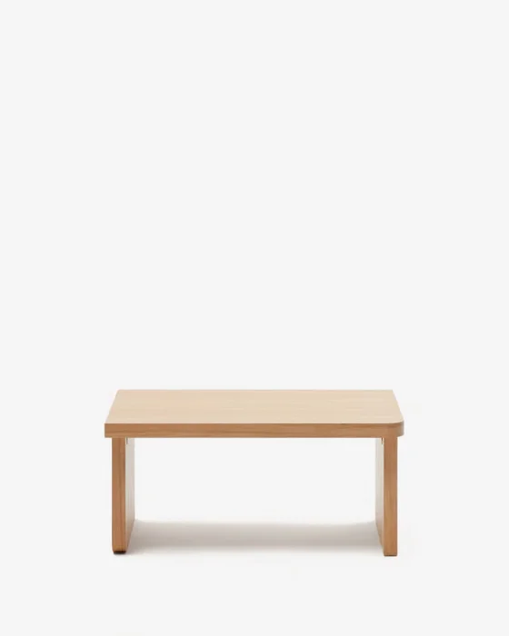 Mesa de centro Oaq de chapa de roble con acabado natural - 89 x 62 cm en Madera natural - Mesas de living, Uruguay | Kavehome, vista 8