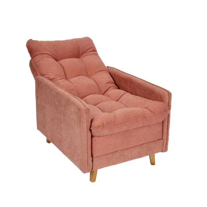 Poltrona reclinable Con Puff - Luxor - Terracota en Rojo - Sillones y sofás, Uruguay | Ecowood, vista 3