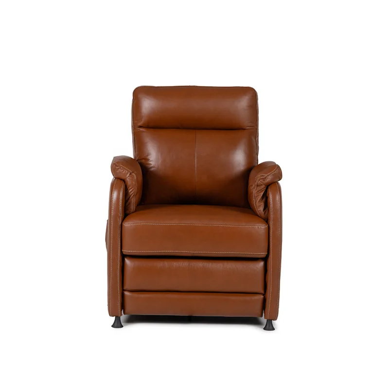 Butaca Max (Reclinable eléctrica) - Cuero Básico - 457 (Brandy) en Naranja - Butacas, banquetas y puffs, Uruguay | Nyr, vista 3
