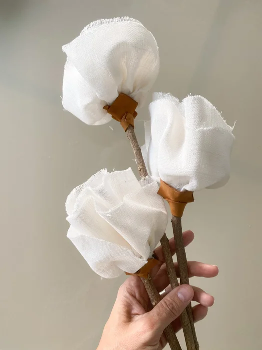 Flores de tela grandes – Set x3 unidades - Jarrones, Uruguay | Dreams On Time, vista 18