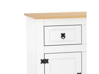 Aparador 3 puertas 3 cajones Cera/Blanco LINEA CORONA MADERA en Blanco - Aparadores y recibidores, Uruguay | Quesal, vista 5