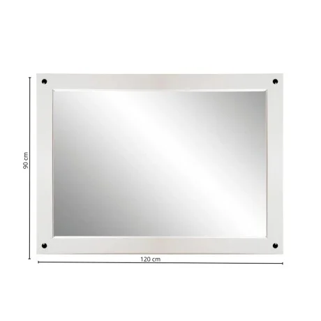 Espejo de pared Linea Naturale - Blanco en Blanco - Espejos, Uruguay | La Cueva Muebles, vista 6