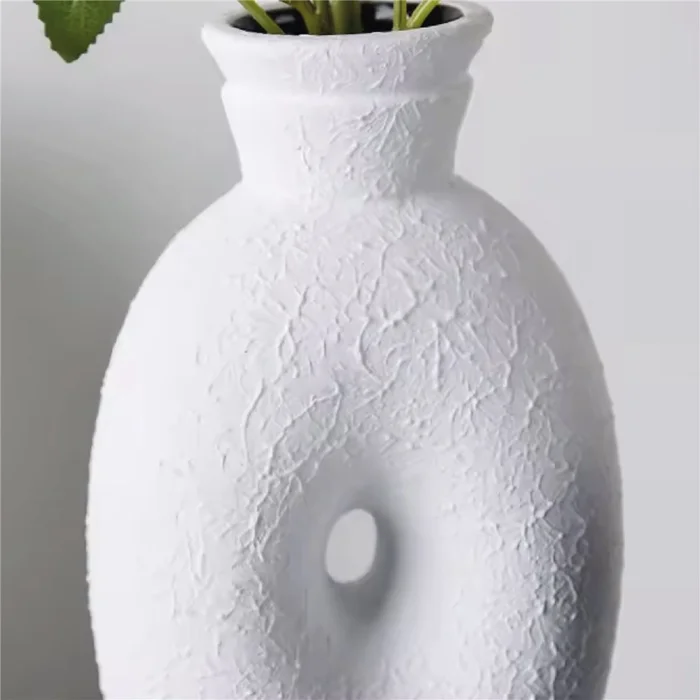 FLORERO CERAMICA 14.5x10x31CM BLANCO en Blanco - Jarrones, Uruguay | Koz, vista 2