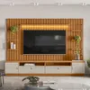 Modular para Tv Ouro Rack + Panel 2 Laterales - Línea Haus - Muebles para TV, Uruguay | Ecowood, vista 1 de 5