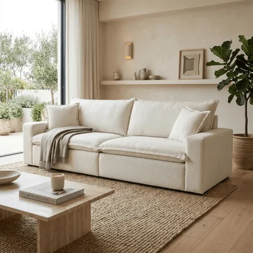 Sillón 3 Cuerpos - Potenza 2.2 - Beige en Beige - Sillones y sofás, Uruguay | Nario Hogar