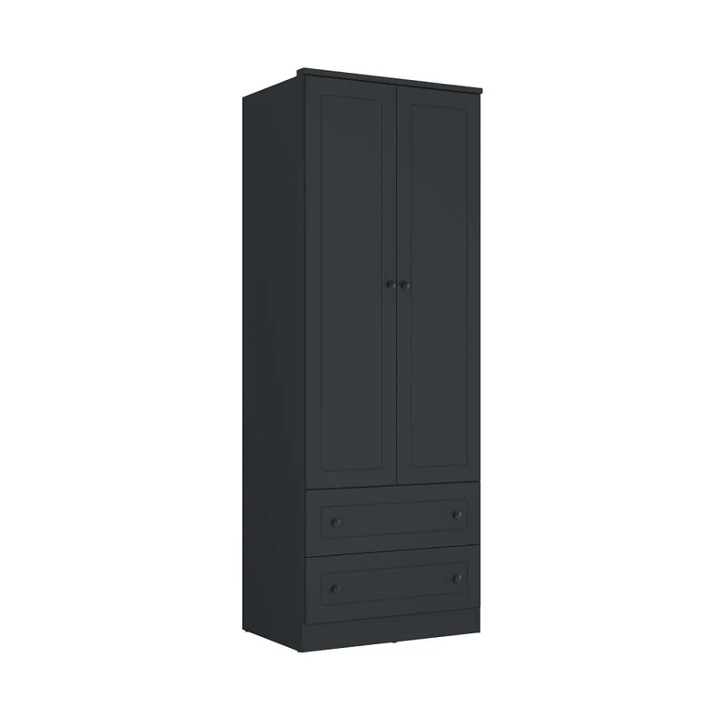 Placard 2 Puertas Mdf Gris Americano Plus en Gris - Roperos y placares, Uruguay | Divino, vista 4