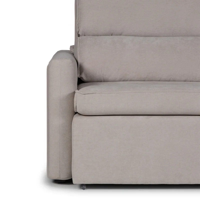 Sofá Santiago (Rebatible) - Tela Microfibra - 2,5 cuerpos - TC 1010 (Beige) en Gris - Sillones y sofás, Uruguay | NYR, vista 3
