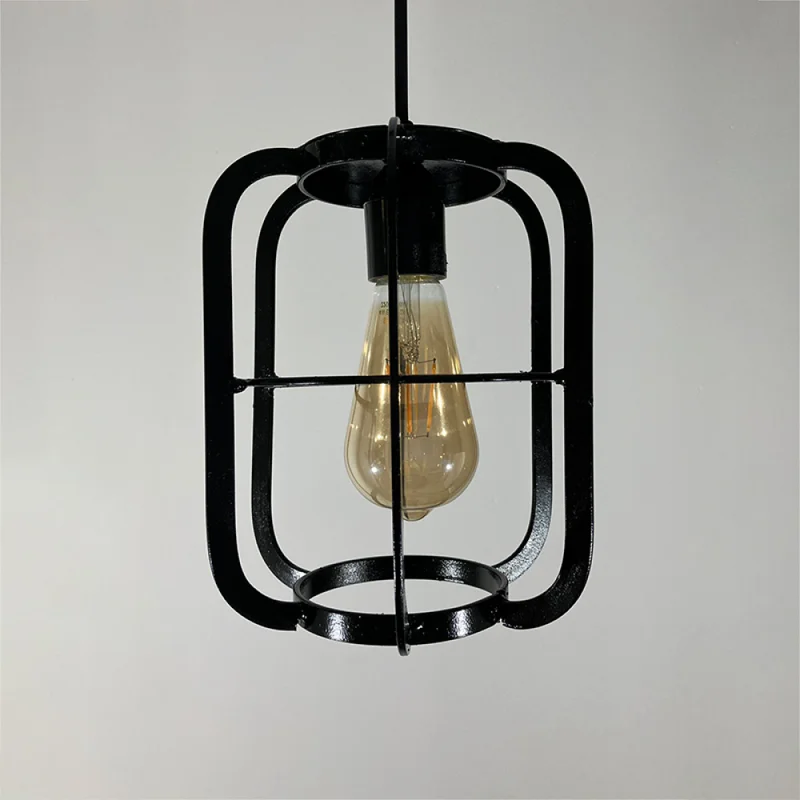 Lámpara Colgante Handmade Reja Negro en Negro - Lámparas colgantes, Uruguay | Serlux, vista 4