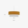 Lámpara de techo Bianella de algodón - y pana mostaza Ø 40 cm en Amarillo - Lámparas colgantes, Uruguay | Kavehome, vista 6 de 6