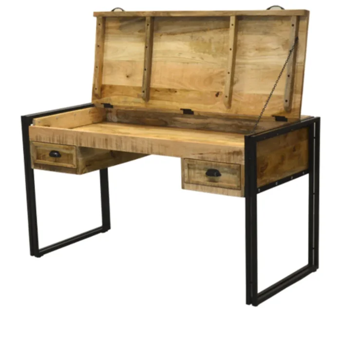 M45M Escritorio 140x60x76 en Madera natural - Escritorios, Uruguay | Victoriana, vista 2