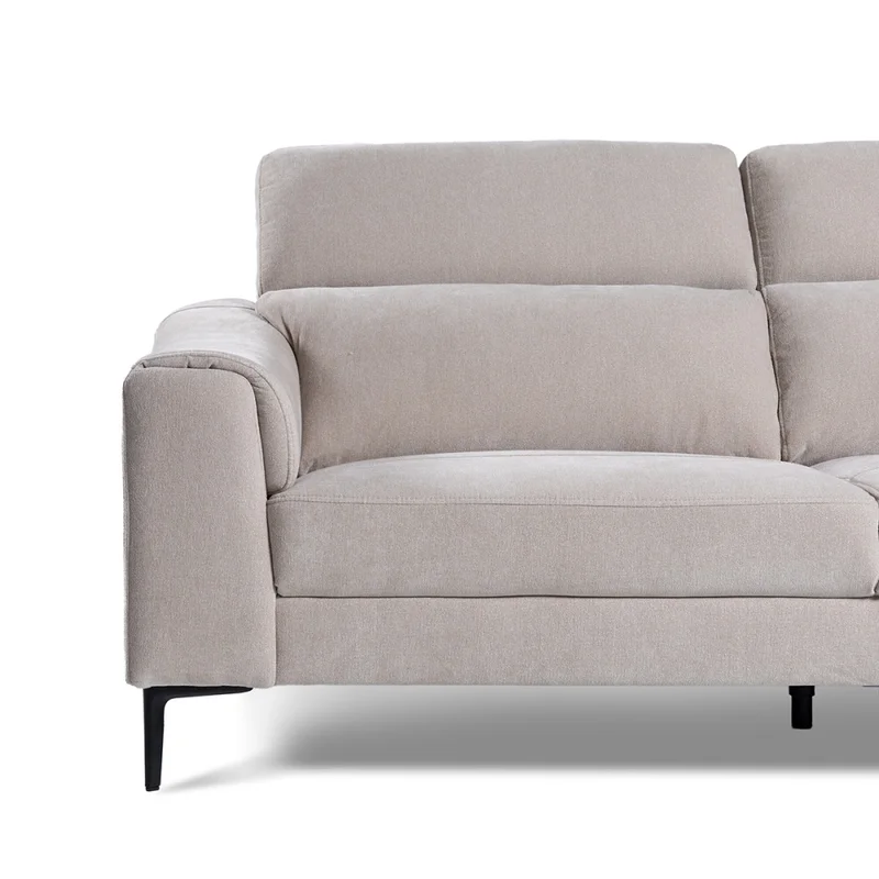 Sofá Hashtag - Tela Microfibra - 3 cuerpos - 6686-4 Beige en Beige - Sillones y sofás, Uruguay | Nyr, vista 6