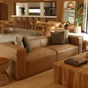 SOFA NORA CUERO NATURAL CAMEL 260X90 en Marrón - Sillones y sofás, Uruguay | Masinfinito Casa, vista 2 de 3