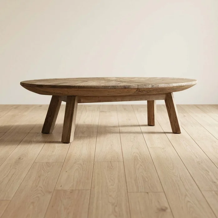 Mesa Central Natural/beige Madera Ah664 en Madera natural - Mesas de living, Uruguay | Divino