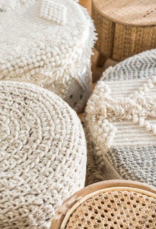 BANQUITO WOOL en Blanco - Butacas, banquetas y puffs, Uruguay | La Iberica, vista 4