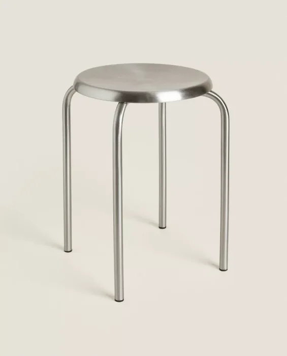 TABURETE ACERO INOXIDABLE en Plateado - Sillas, Uruguay | Zara Home, vista 3