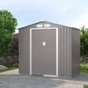 Galpón de Jardín - Archer A Metálico con Puerta Corrediza - 213x127x195 cm en Gris - Muebles para el exterior, Uruguay | Rústico Hogar, vista 3 de 3