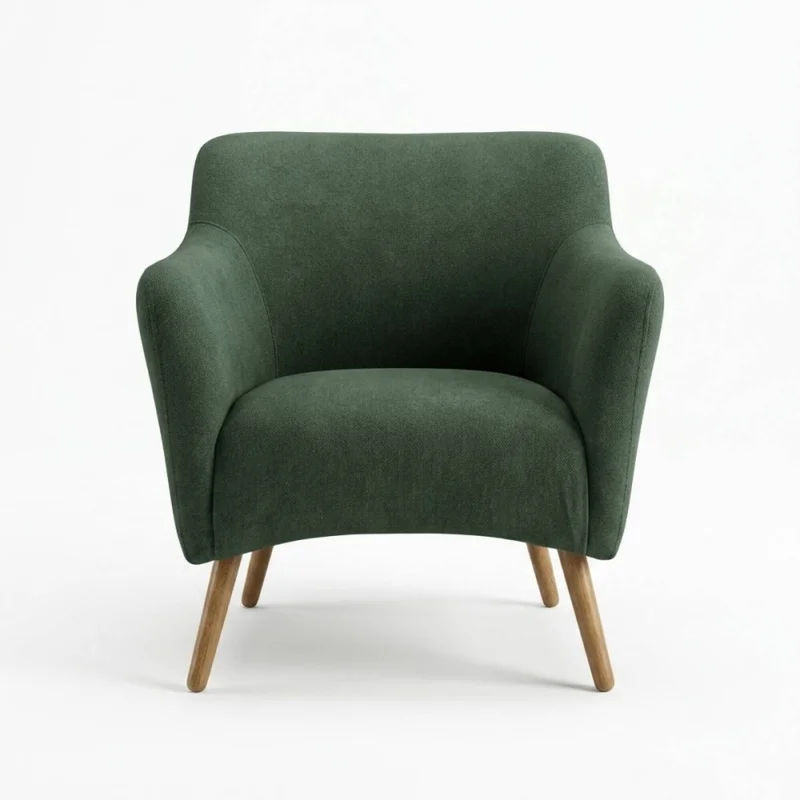 Butaca Eva - Tela Microfibra - C248 (Verde) en Verde, Uruguay | NYR, vista 3