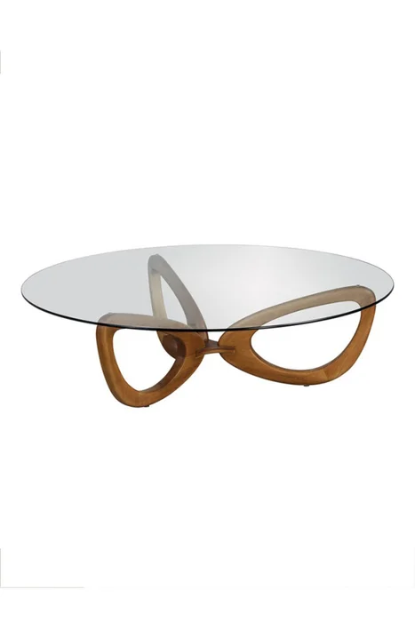 MESA DE LIVING MOOI NATURAL 100x100X35H CM en Madera natural - Mesas de living, Uruguay | Vinibel