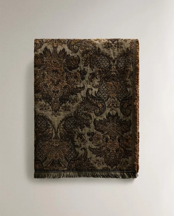 MANTA JACQUARD FLORES - Textiles, Uruguay | Zara Home, vista 6