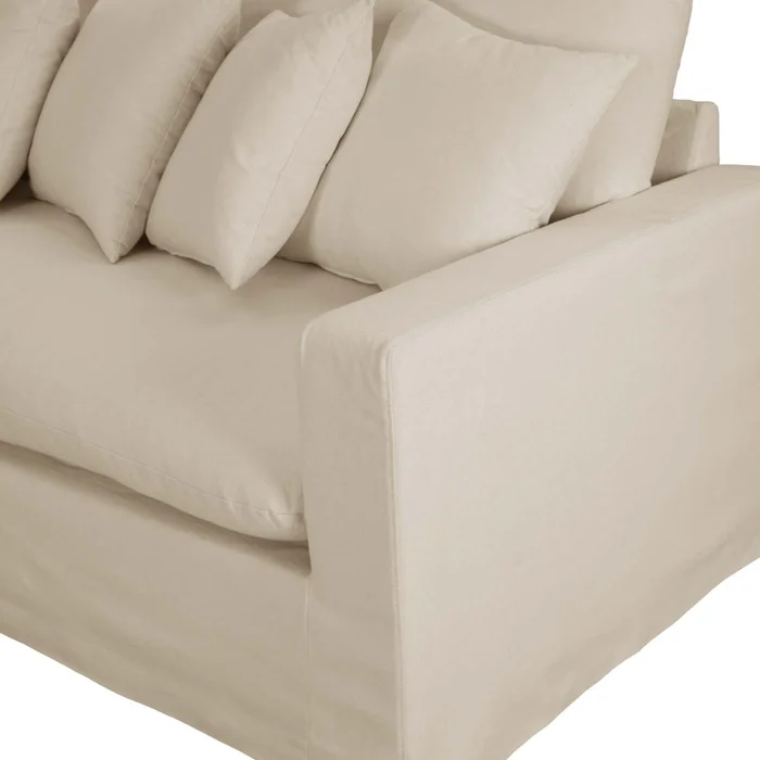 Sofá 4 Cuerpos Tela Natural-beige Marbella Beige en Beige - Sillones y sofás, Uruguay | Divino, vista 4