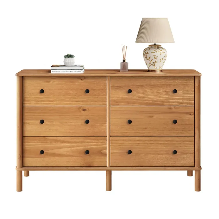 Comoda Apama 130CM 6 Cajones - Madera Maciza en Madera natural - Cómodas, Uruguay | Balton, vista 10