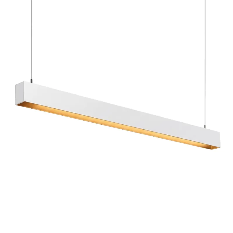 Luminaria Lineal LED 36W Blanco Luz Cálida 120cm en Blanco - Lámparas colgantes, Uruguay | Serlux