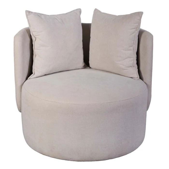 Butaca 1 Cuerpo Tela Natural-beige Luna Natural en Madera natural - Sillones y sofás, Uruguay | Divino, vista 3