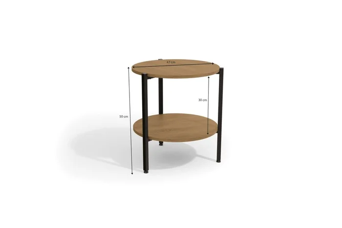 MESA ESQUINERA LINEA INDUSTRIAL HIERRO en Madera natural - Mesas de living, Uruguay | Balton, vista 4