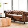 SILLON CHESTERFIELD CUERO ITALIANO - 3 CUERPOS - Sillones y sofás, Uruguay | La Iberica, vista 15 de 30