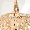 GRAN LAMPARA DE TECHO BLOND - FIBRAS en Madera natural - Lámparas colgantes, Uruguay | La Iberica, vista 3 de 5